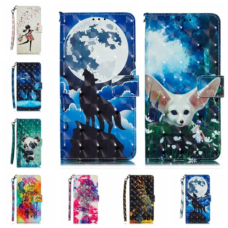 

Leather For Samsung Galaxy A30 Case for Samsung Galaxy A30 Leather Wallet Tiger Pattern Case for Etui Samsung A30 A 30 Book Case