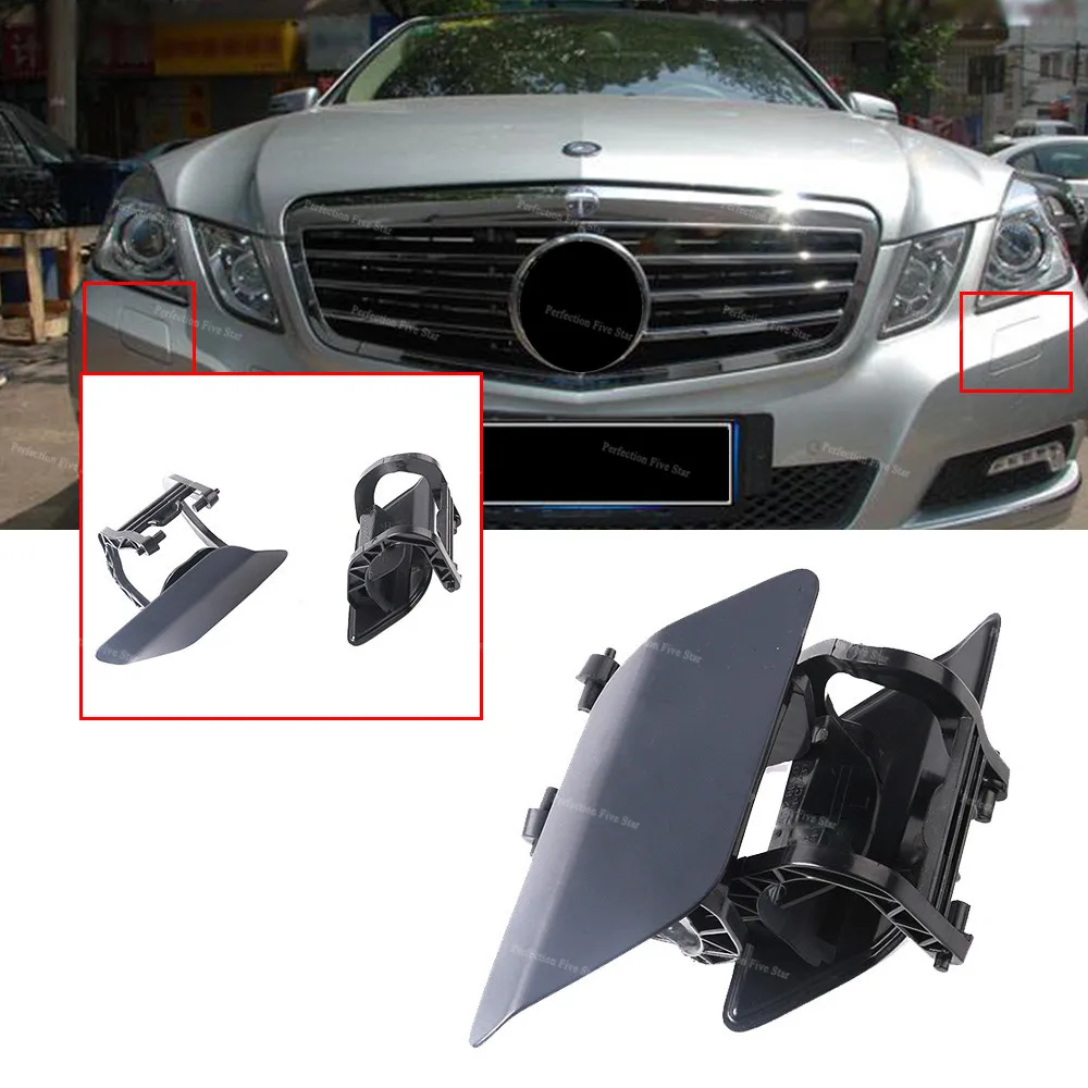 2128600108 2128600208 для Mercedes Benz W212 E200 E500 E350 2009 пара передних фар крышка сопла случайный