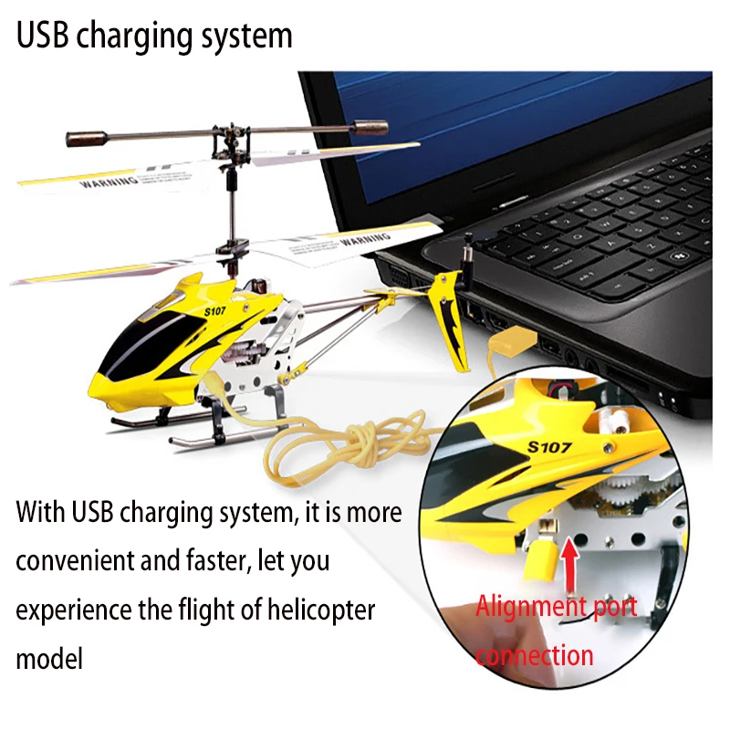 Avion RC sans boîte - 2.4GHz, 3 canaux, prêt à voler