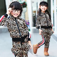 Anlencool/ ; сезон осень-зима; комплект детской одежды с леопардовым принтом в Корейском стиле; одежда для малышей; Комплект для маленьких мальчиков