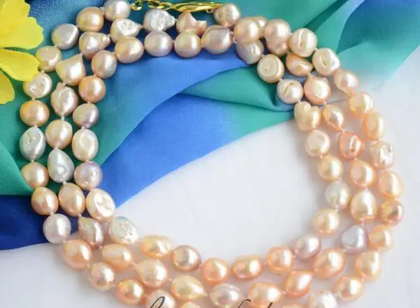 

3523 PINK LAVENDER BAROQUE fw cultured pearl necklace