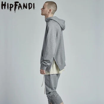 

HIPFANDI 2019 Men Half Zipper Hoodies Kpop Zipped Side Slits Style Oversize Pullovers Male Hip Hop Autumn/Winter Sweatshirt