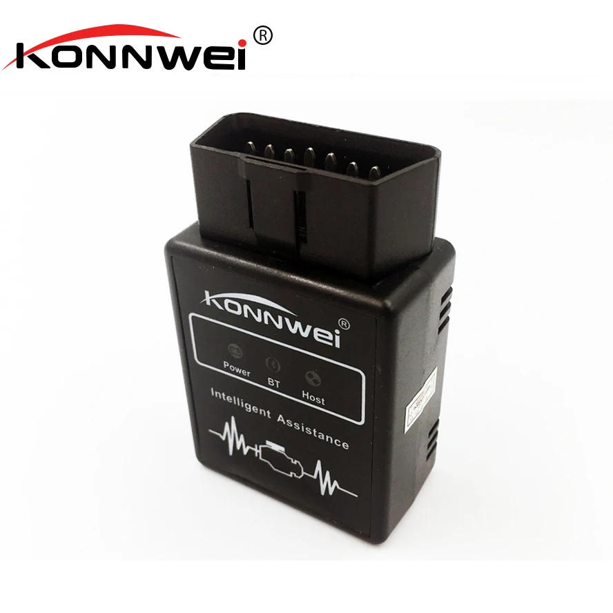 Автомобильный диагностический сканер KONNWEI KW912 OBDII Bluetooth 3 0 OBD2 OBD V1.5 II адаптер