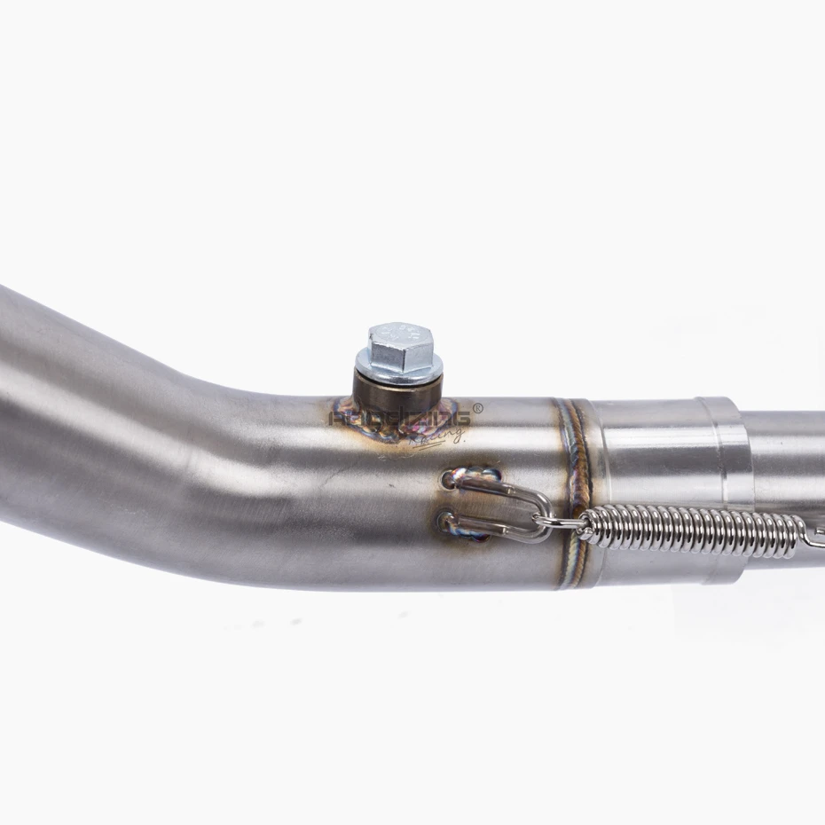 Полный выхлоп Системы трубы для YAMAHA R25 R3 без выхлопных среднего труба slip on выхлопных газов