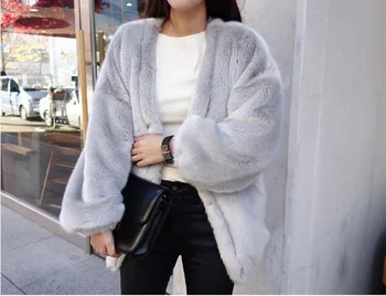 

Casual Women Coats Winter Autumn Soft Warm Faux Fur Cardigan Jackets Long Sleeve Plus Size Xxxl 4xl Loose Ovwecoat Manteau Femme