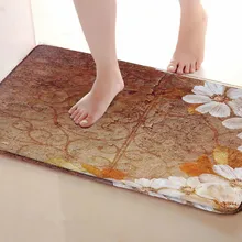 Цветочный стиль коврик для ванной комнаты, смешной Противоскользящий коврик для ванной, занавески для душа s аксессуары, соответствующие вашей душевой занавеске