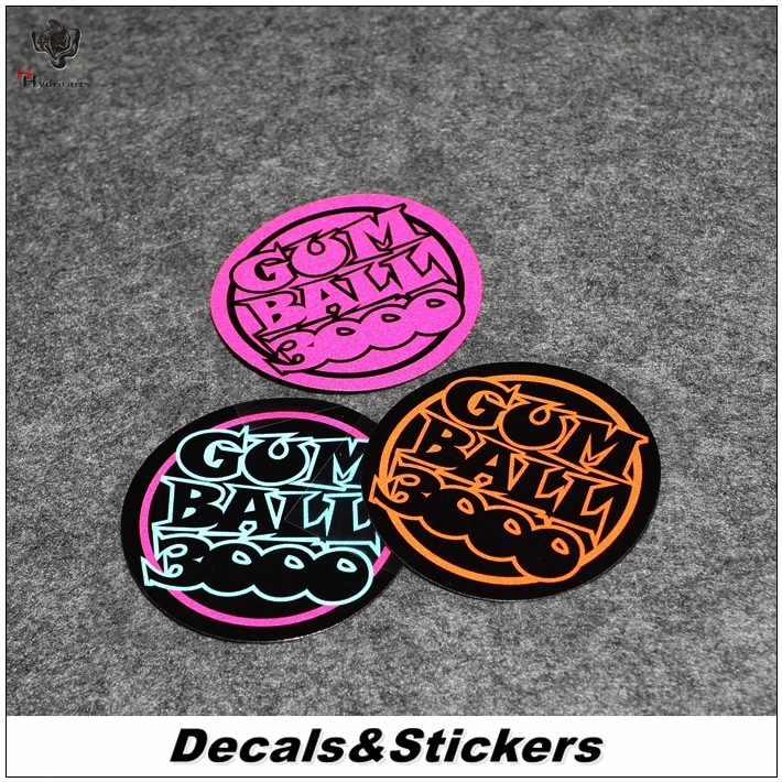 

NO.L122 Gumball 3000 Racing 3M Reflective Modified Stickers Car Glass Waterproof MOTO GP Decals Racing Motorcycle