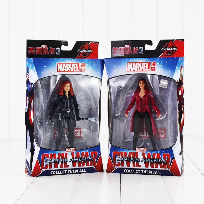 Капитан Америка 3 Civil War Железный человек видение муравей-человек Черная пантера вдов Алая ведьма Hawkeye фигурка модель куклы