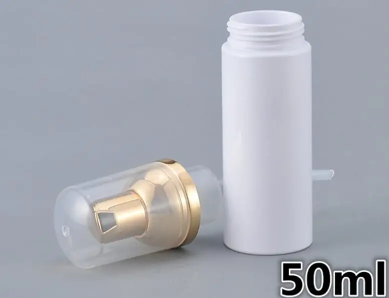 10pcs 30/50/80ml Plastic Foaming Bottle Soap Mousses Liquid Dispenser Froth Shampoo Lotion Bottling Foam Bottles With Gold Pump