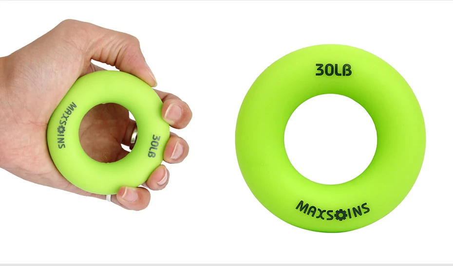 Silica Gel Portable Hand Grip Gripping Ring Carpal Expander Finger Trainer Grip Strength Rehabilitation Pow Stress Ring Ball