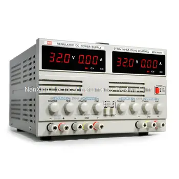 

Fast arrival Dual output linear power supply 30V3A * 2 + 5 V2A -303D-II parallel dual DC regulated power