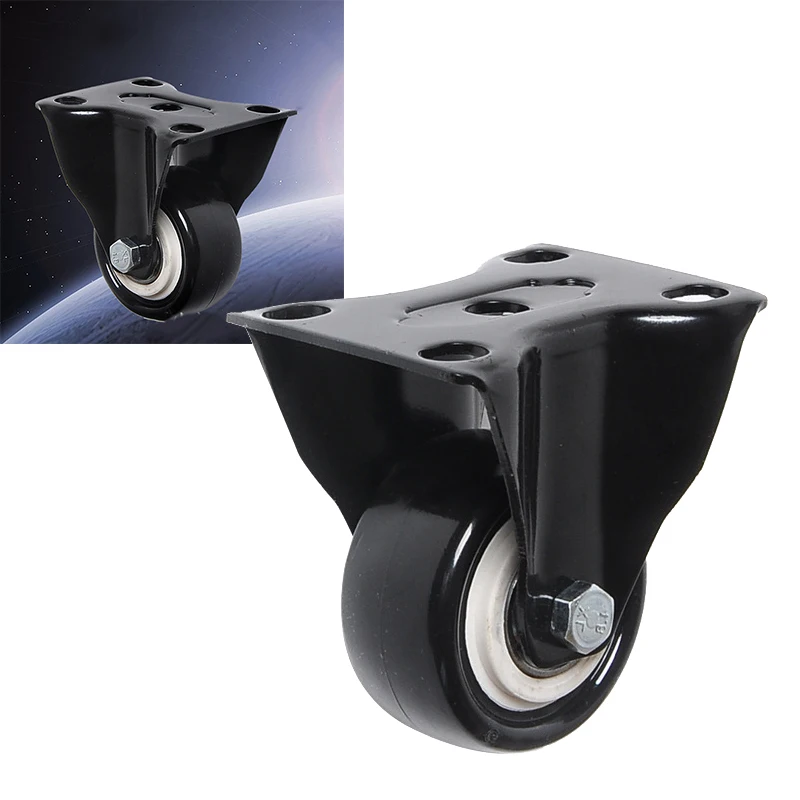 

4* Black Wheels U Material Wear-resistant And Mute 1.5 Inch/ 2 Inch Smooth To Pulll And Push Will Not Hurt The Floor