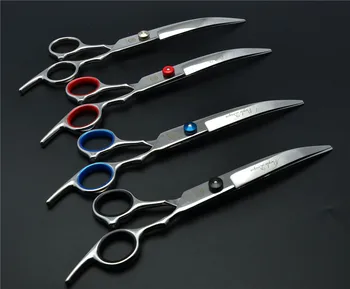 

6" 17.5cm Purple Dragon Pets Hair Clippers Down Curved Cutting Shears Grooming-for-dog Hairdresser for dogs Hair Clippers Z4001