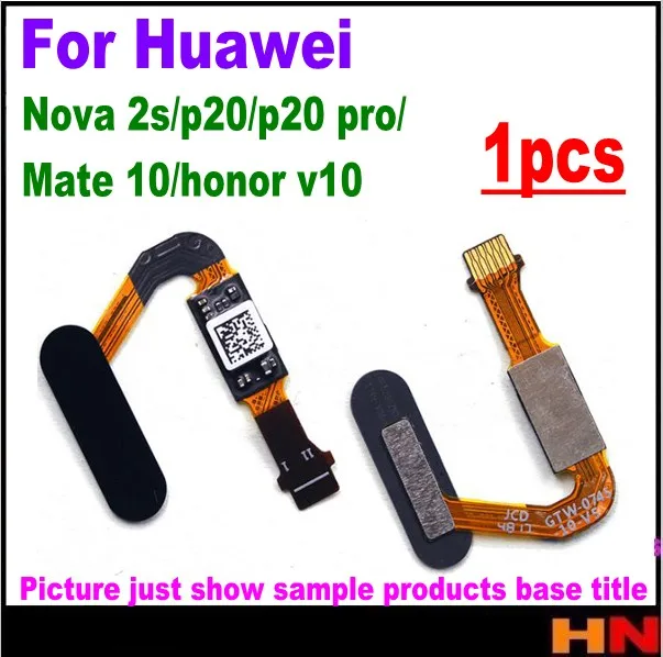 Кнопка Home для huawei nova 2s p20 p20 pro mate 10 honor v10 сканер отпечатков пальцев гибкий кабель сенсорный ID сенсор Кнопка Home