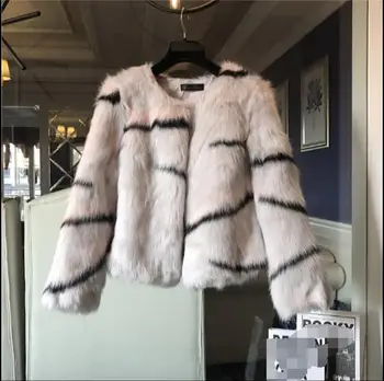 

2017 autumn and winter new European and American style tide fox fur short fashion fur jacket