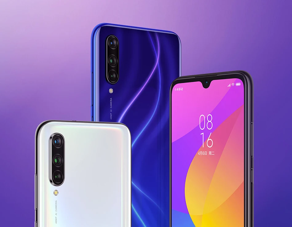 Xiaomi Mi CC9e 6 ГБ 64 Гб мобильный телефон Snapdragon 665 Восьмиядерный 6,08" полный экран 48MP AI Тройная камера s 32MP фронтальная камера