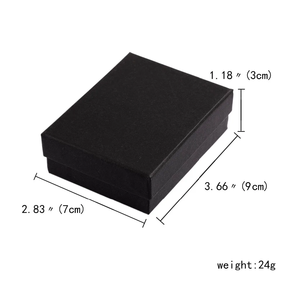 1pcs Black White Jewelry Organizer Box Square Earring Necklace Engagement Ring Bracelet Storage Display Box Gift Box Holder Case