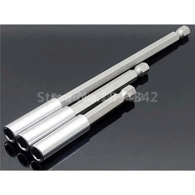 

3pcs Set 1/4 Inch Quick Hex Shank Release Magnetic Electric Screwdriver Extension Bit Holder 75 100 150mm Extension Rod Tools