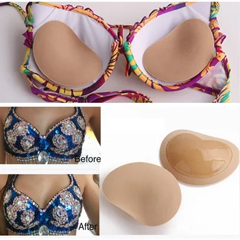 

1Pair Women Push Up Breast Pads Silicone Bra Pad Nipple Cover Stickers Insert Sponge Bra Accessories