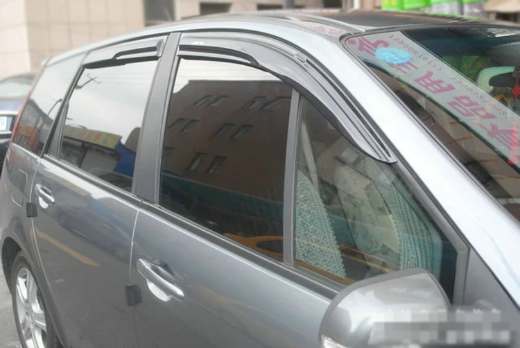 Jinke 4 шт. оконные вентиляционные козырек от дождя Защита темного солнцезащитного экрана дефлекторы для Chevrolet Aveo