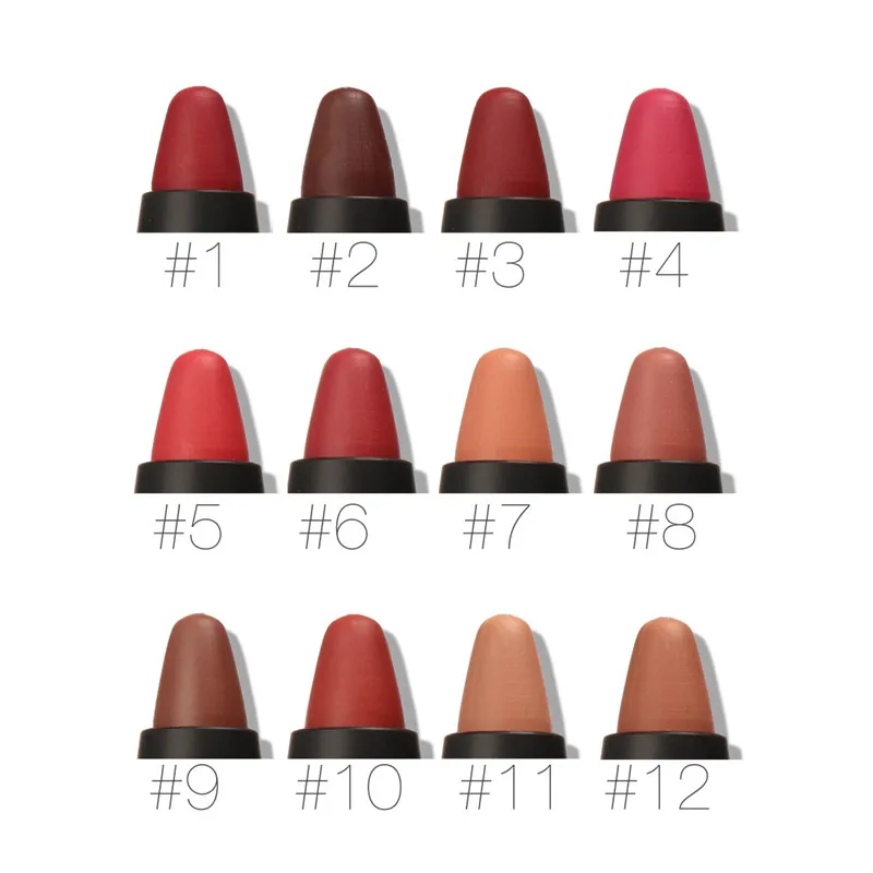 Brand FOCALLURE Matte Lipstick Pen Waterproof Long Lasting 12-color Lip Makeup Moisturizing Lasting Non-marking Matt Lipstick