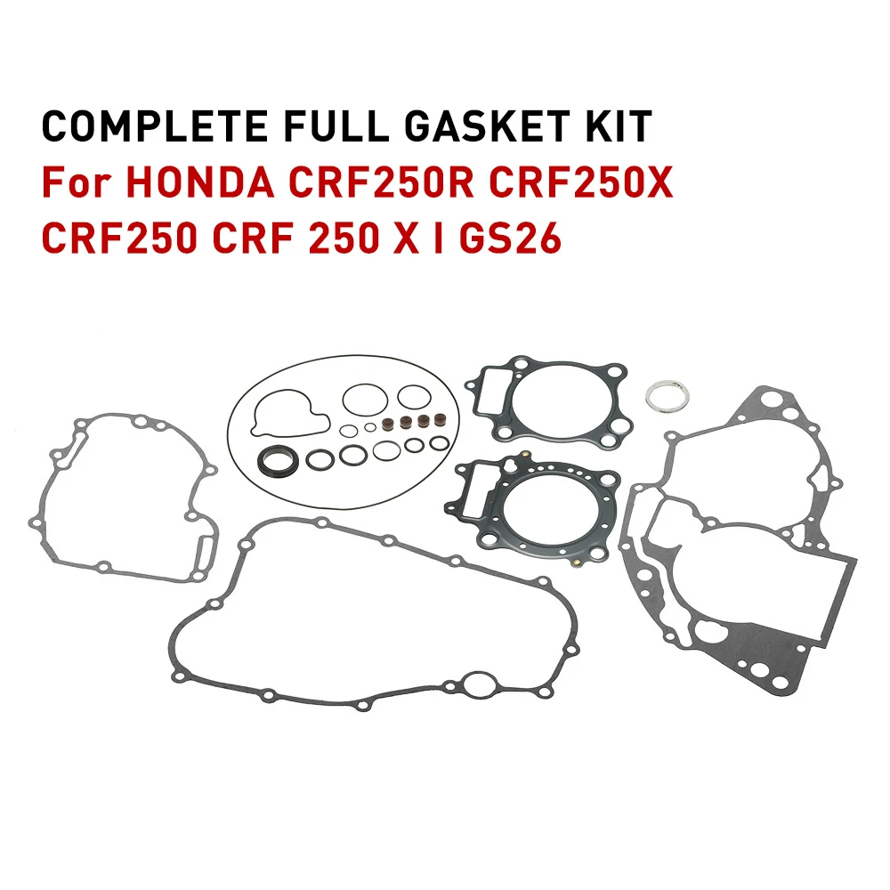 Полный комплект прокладок для Honda CRF250R CRF250X CRF250 CRF 250 X я GS26 двигателя полный комплект прокладок