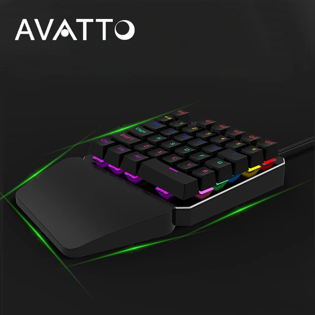 Best Offers AVATTO K06 Wired Professional Mechanical Gaming Mini keyboard with 7 Color Backlit, Macro Programming Single Hand 35-keys Keypad Best Offers AVATTO K06 Wired Professional Mechanical Gaming Mini keyboard with 7 Color Backlit, Macro Programming Single Hand 35-keys Keypad