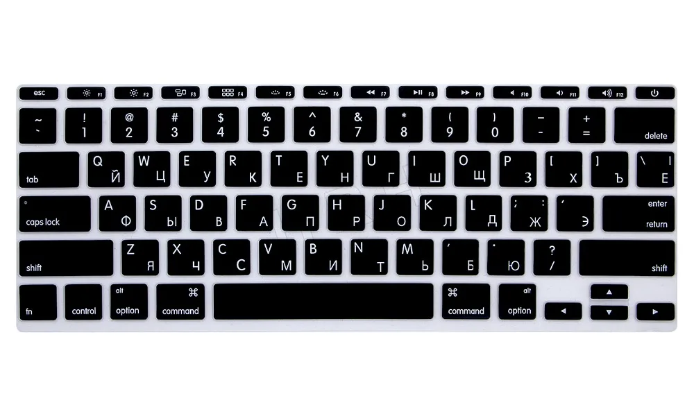 hrh 50pcs lot russian letters silicone gel keyboard cover film keyboard cover with letters
