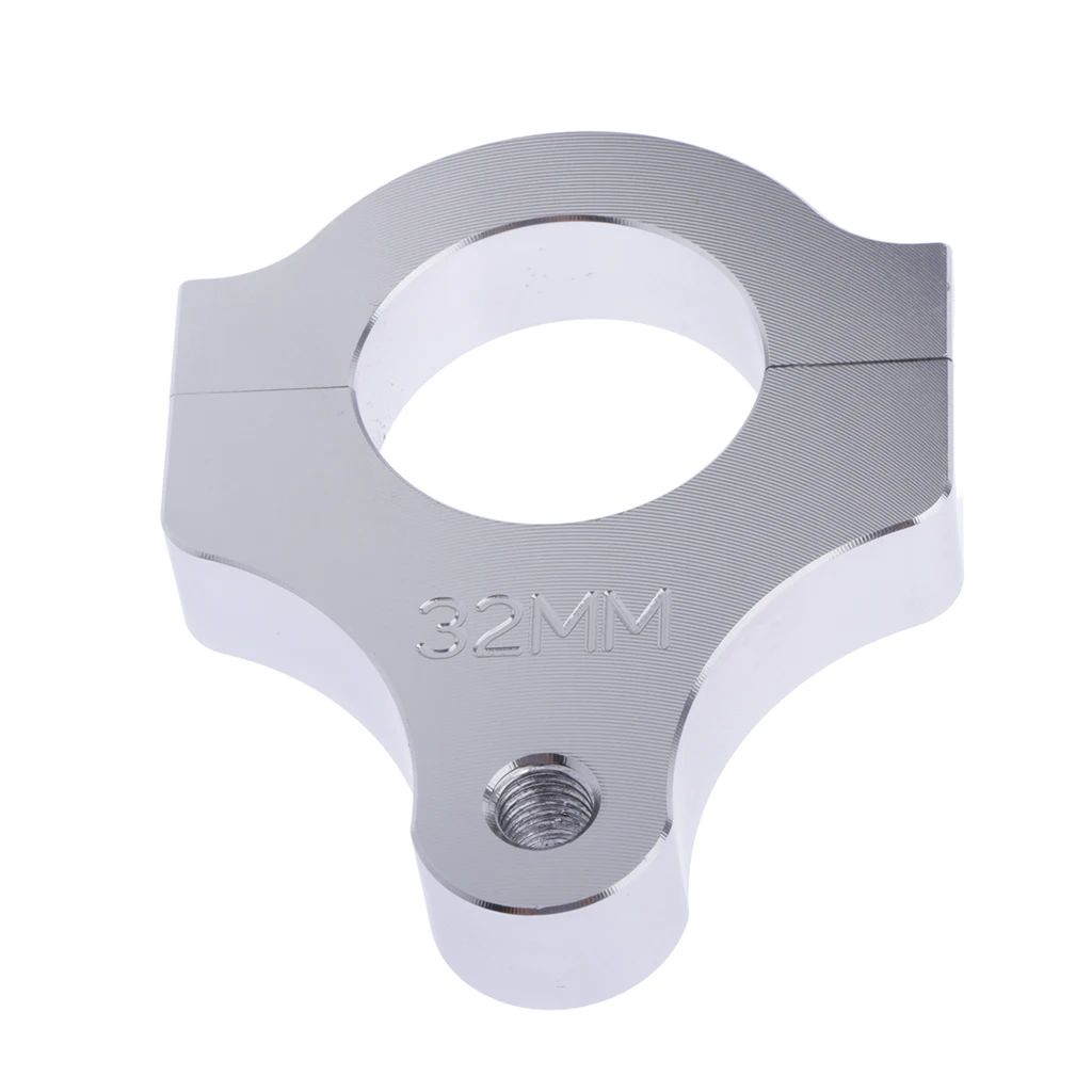 Steering Damper Stabilizer Clamp Mounting Adapter Bracket Fits Around the Fork Leg of The Bike Aluminum