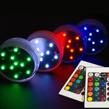 Свечка в виде кекса настоящие свадебные приглашения Rgb погружные украшения светодиодная чайная ваза-лампа база флористы дистанционное управление