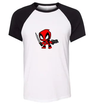 Cotton T shirts Men Shorts Sleeve Brand New Marvel Comics Deadpool Design Summer male Tops Tees Fashion Casual Tshirts For Man