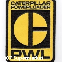 Инопланетяне гусеница PowerLoader логотип фильма вышитый логотип железа на патч-гот, панк, рокабилли Заказная заплата доступна