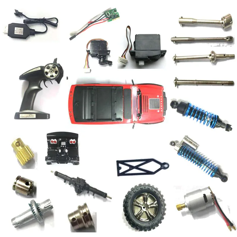 

Subotech BG1521 RC car accessories servo shock absorber motor remote control tire charging line and other accessories