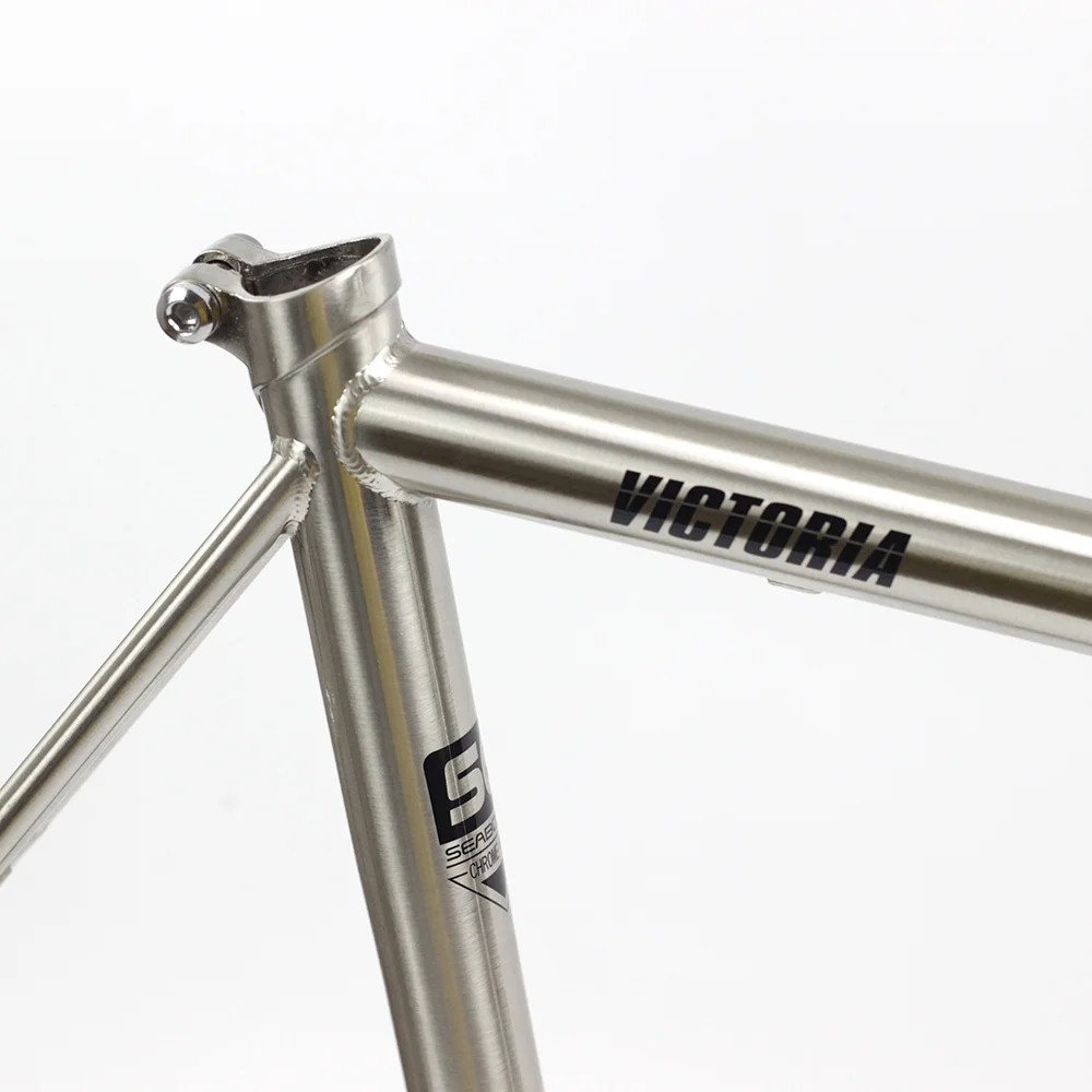 Excellent TSUNAMI Chrome Frame Carbon Fork Heat Treatment Steel Road Bike 700C Classic CR-MO Frameset Caliper Brake Silver or Chameleon 5 Excellent TSUNAMI Chrome Frame Carbon Fork Heat Treatment Steel Road Bike 700C Classic CR-MO Frameset Caliper Brake Silver or Chameleon 5