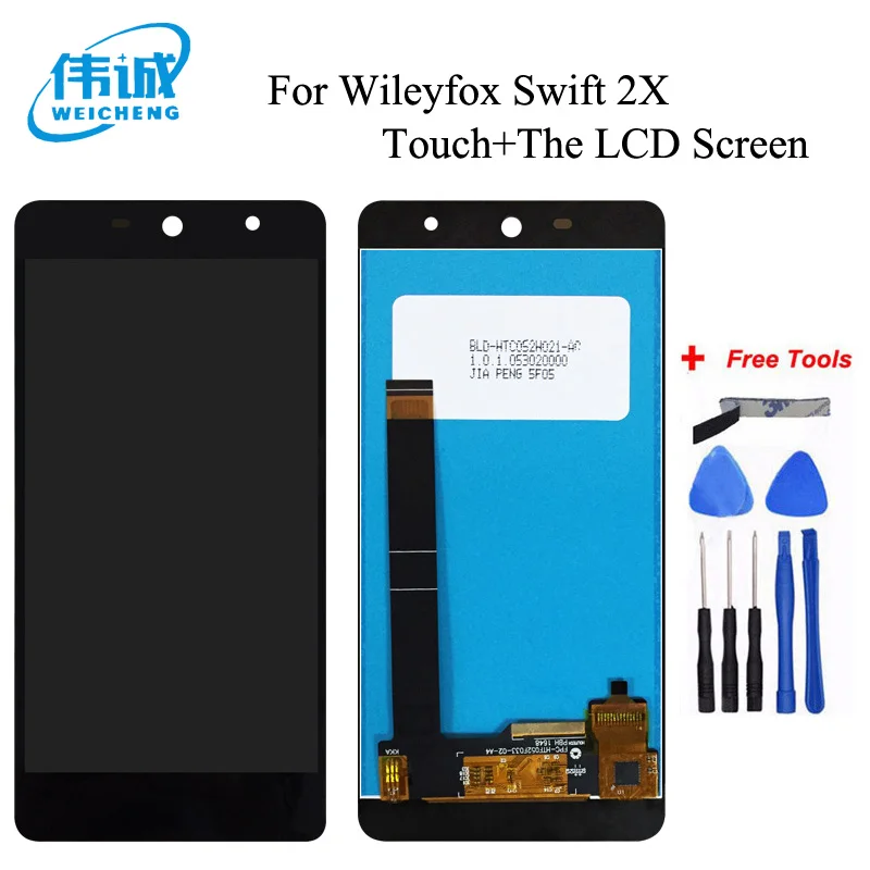 Сменный сенсорный ЖК-экран WEICHENG для смартфона Wileyfox Swift 2 шт. | Мобильные телефоны и