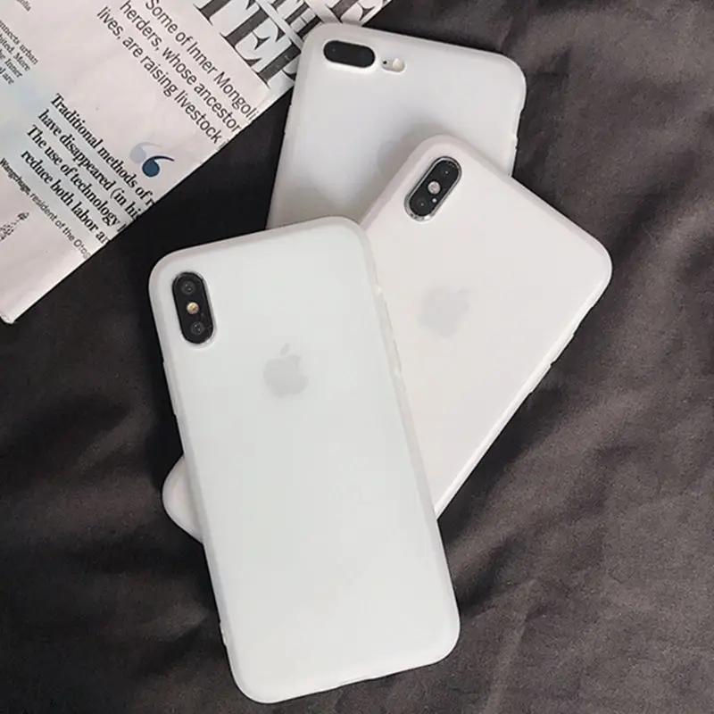 Cover Luxury Clear Silicone Case On For iPhone 6 6s 7 8 Plus Ultra Thin Soft TPU Back Cases X Xr Xs Max Conque |