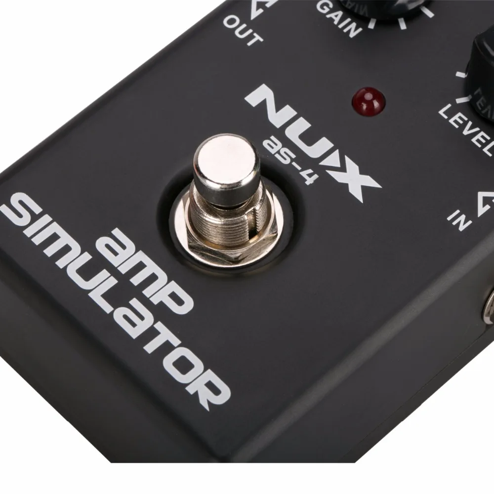 Педальный усилитель NUX AS 4 для электрогитары|true bypass|nux as-4amp simulator |