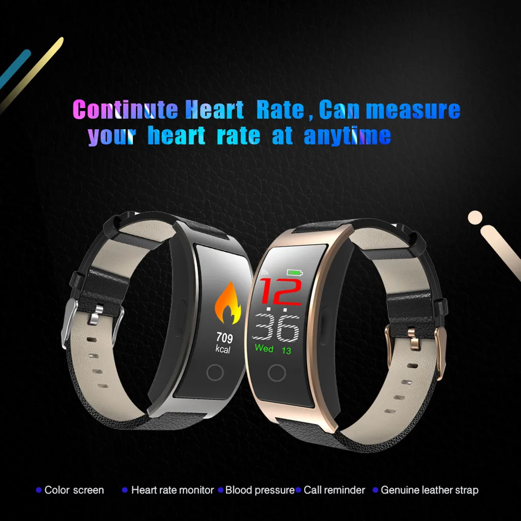 

CK11C 0.96inch Screen Heart Rate Blood Pressure Monitor Pedometer Sports Watch Wrisatband Smartwatch For IOS Android Run Timeing