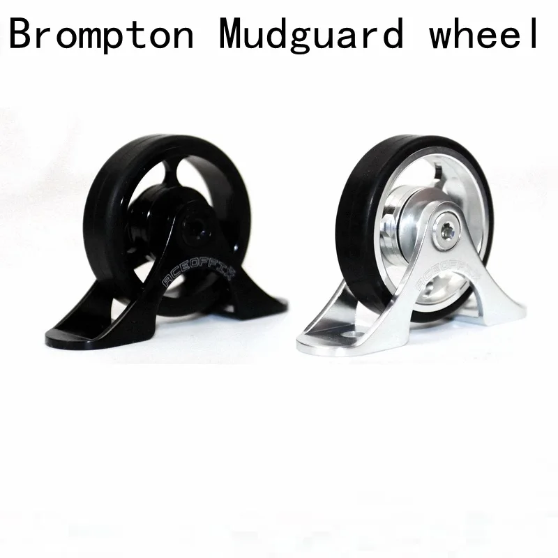 Bike Mudguard Easywheel Easy Wheels for Brompton Bicycle Mud Guards Roller Wheel