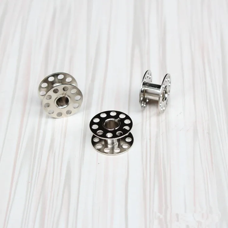 MA MAO Quality 10pcs/Empty Metal Bobbins Spool for Brother Janome Singer Elna Sewing Machine GJ001 | Дом и сад