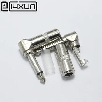 

1Pcs Metal 6.35MM 1/4" Male 90degree Right Angle Mono Plug 6.35mm Microphone Audio Guitar Jack Connector