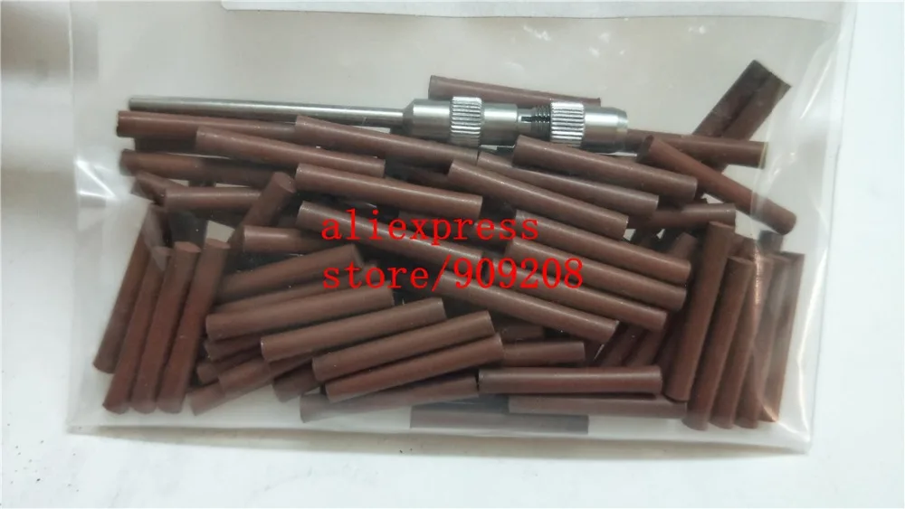 Dental topstar brown TB92-100 cylinder brown rubber polishing points Slender rubber polishing grain Pin-type polishing head