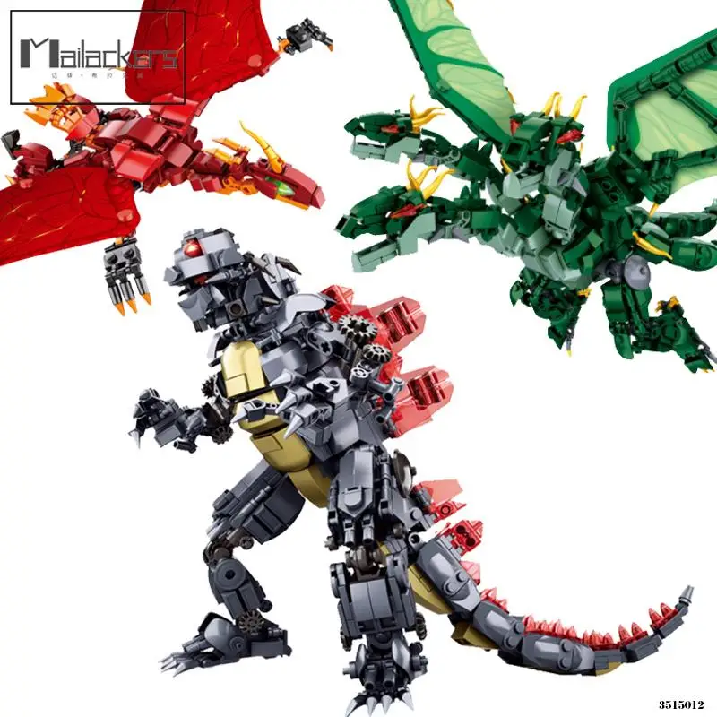 

Mailackers Movie Series King of the Monsters Series Toy Bricks Model Set Building Blocks Educational Kids Toys For Children Gift
