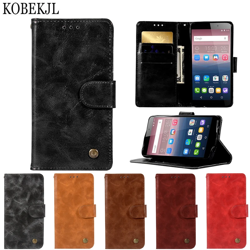 

For Alcatel Idol 4 Case Alcatel Idol4 Case Cover 5.2 PU Leather Phone Case For Alcatel Idol 4 6055 6055K 6055B 6055H 6055Y Case