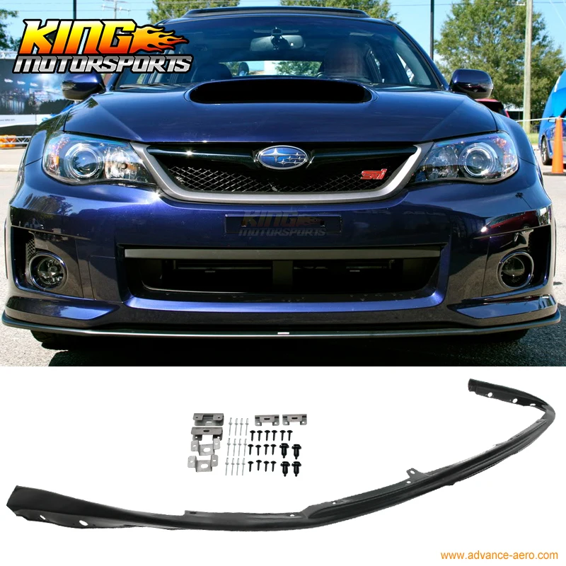Fit For 08-10 Subaru Impreza WRX Sti Front Bumper Lip Poly Propylene Spoiler Fit For 08-10 Subaru Impreza WRX Sti Front Bumper Lip Poly Propylene Spoiler