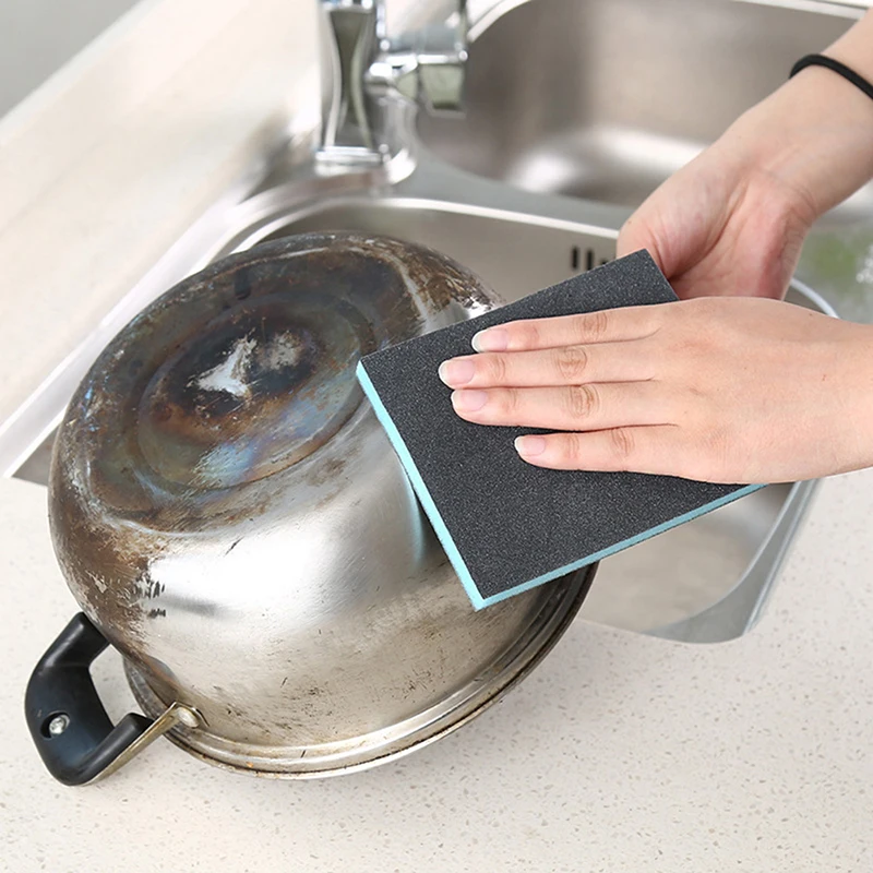 

Magic Sponge Carborundum Brush Kitchen Washing Cleaning Kitchen Cleaner Tool Home Cleaner Tool for Stainless steel brushed bowl