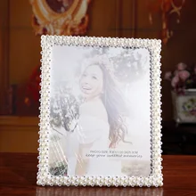 Европейский белый 6/7/10 дюймов Pearl фоторамки, свадебные принадлежности, декоративные подарки
