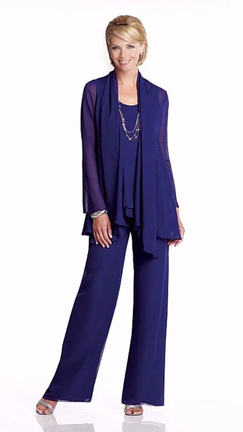 plus size blue pant suit