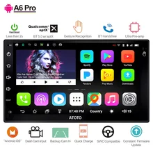 ATOTO A6 2 Din Android GPS Per Auto Lettore Stereo/2x Bluetooth/A6Y2721PR-G/Mani Gesto di Funzionamento/Indash doppio din Radio/WiFi USB