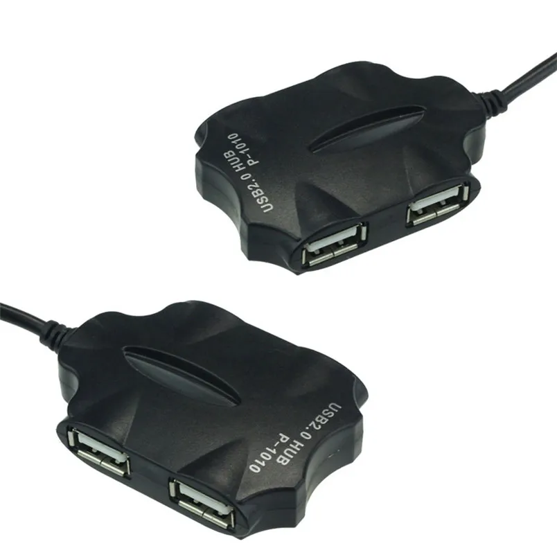 Reliable 1M 4 Port Hub High Speed USB 2.0 Splitter Cable Adapter for